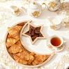 Gifts Ramadan Wooden Moon Star Tray Crafts Multifunction Dessert Snack Plate Ramadan Eid Tray Display Holder