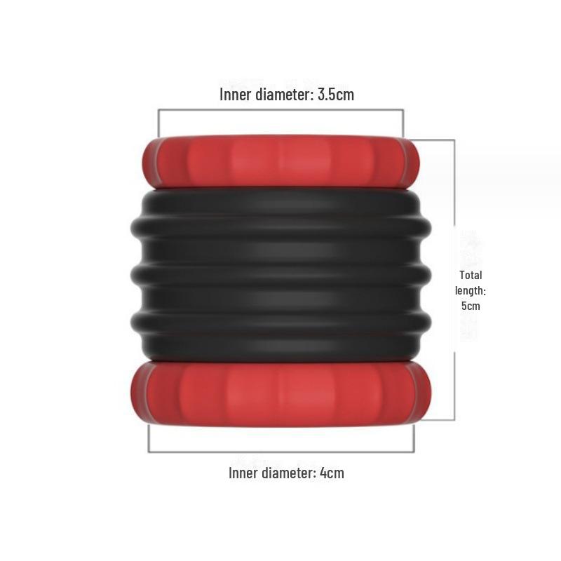 Egg Dual Lock Bondage Ring for Scrotum and Vagina with Delay Function and Penis Sleeve