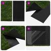 Self Adhesive Artificial Grass Tape Black 10 X 0.15 Cm Non Woven Fabric