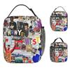 K-KanyES W-Wests Inspired Design Lunch Bag For Child Lunch Box Vintage Office Cooler Bag Portable Oxford Thermal Lunch Bags