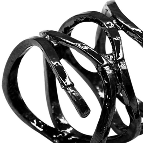 Rings Adjustable Delicate Black Vintage Knuckle Stackable Rings for Party