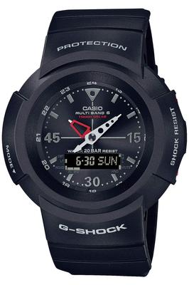 Casio Solar Czarny G-Shock AWG-M520-1AJF Męski Zegarek Radiocontrolled,