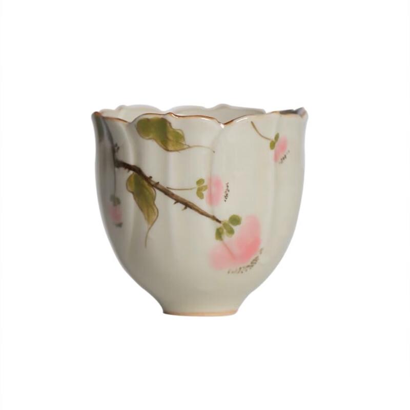 Hand-painted Ceramic Flower Teacup