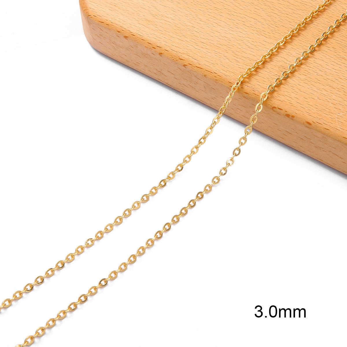 

Медные крестообразные цепи для изготовления ювелирных изделий DIY Ожерелье Браслет Аксессуары для ножных браслетов 03 3mm 1meter