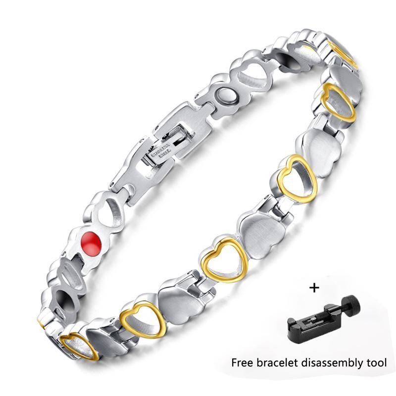 Helsevesen Magnetisk Vekt Tap Anti-Fatigue Terapi Armbånd for Kvinner Leddgiktsmerter Lindring Energi Germanium Helbredende Smykker