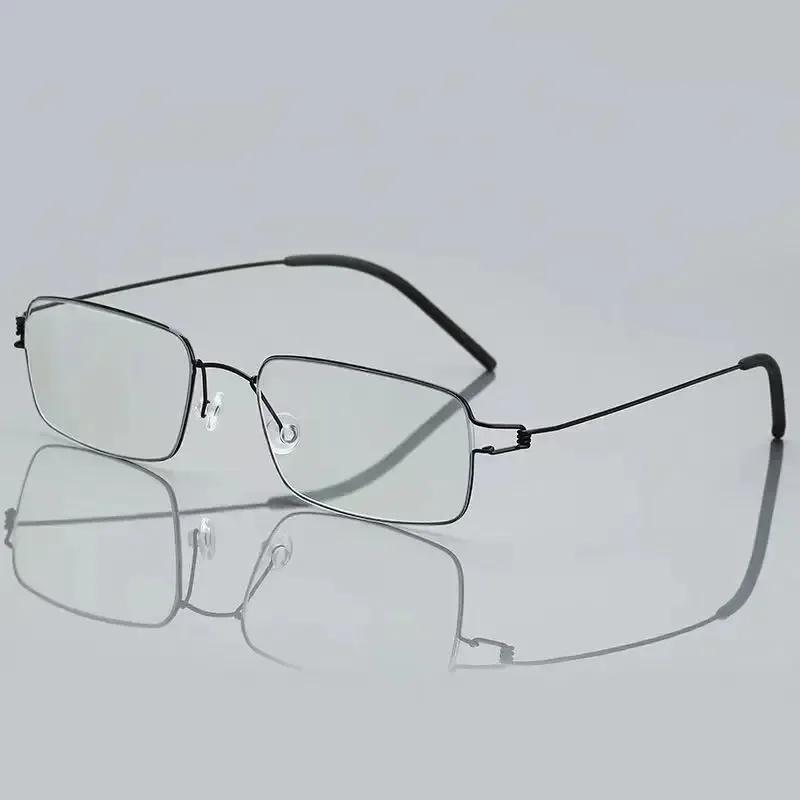 Men's Square Frame High-definition Presbyopia Eyeglasses Women's Fashion Metal Frame Ultra-light Anti-blue Light Reading Glasses