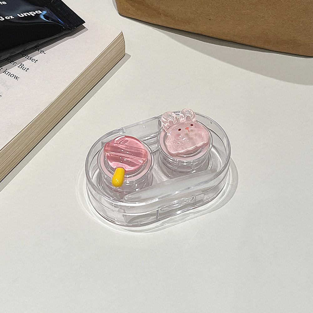 Contact Lens Case Decorative Colored Contact Lenses Box Fashion Contact Lens Box Cute Mini Lens Case Set For Travel Daily Use
