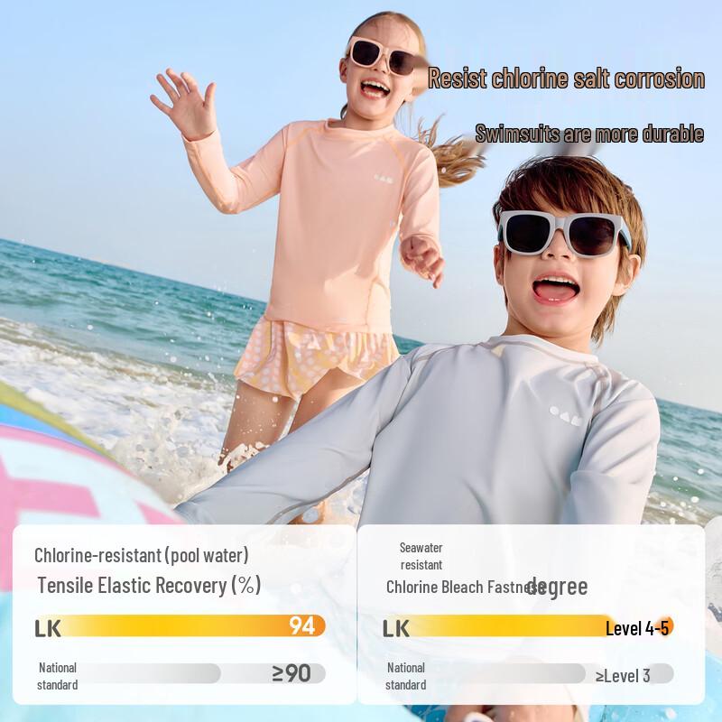 Lemonkid Kids' Long-Sleeve Sun Protection Swimsuit Set