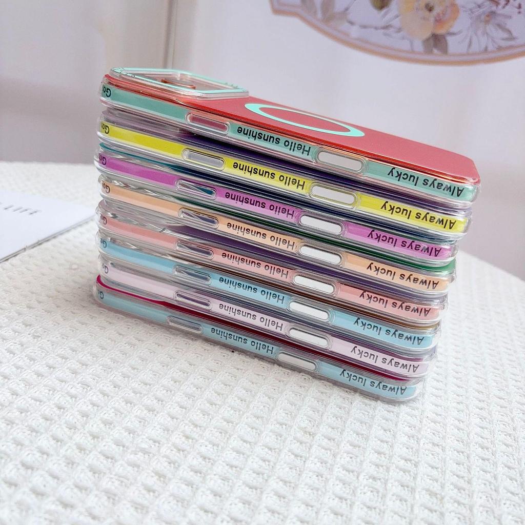 Vibrant Color Block Magnetic Case for iPhone 15 Pro/16 Pro Max/17 Pro