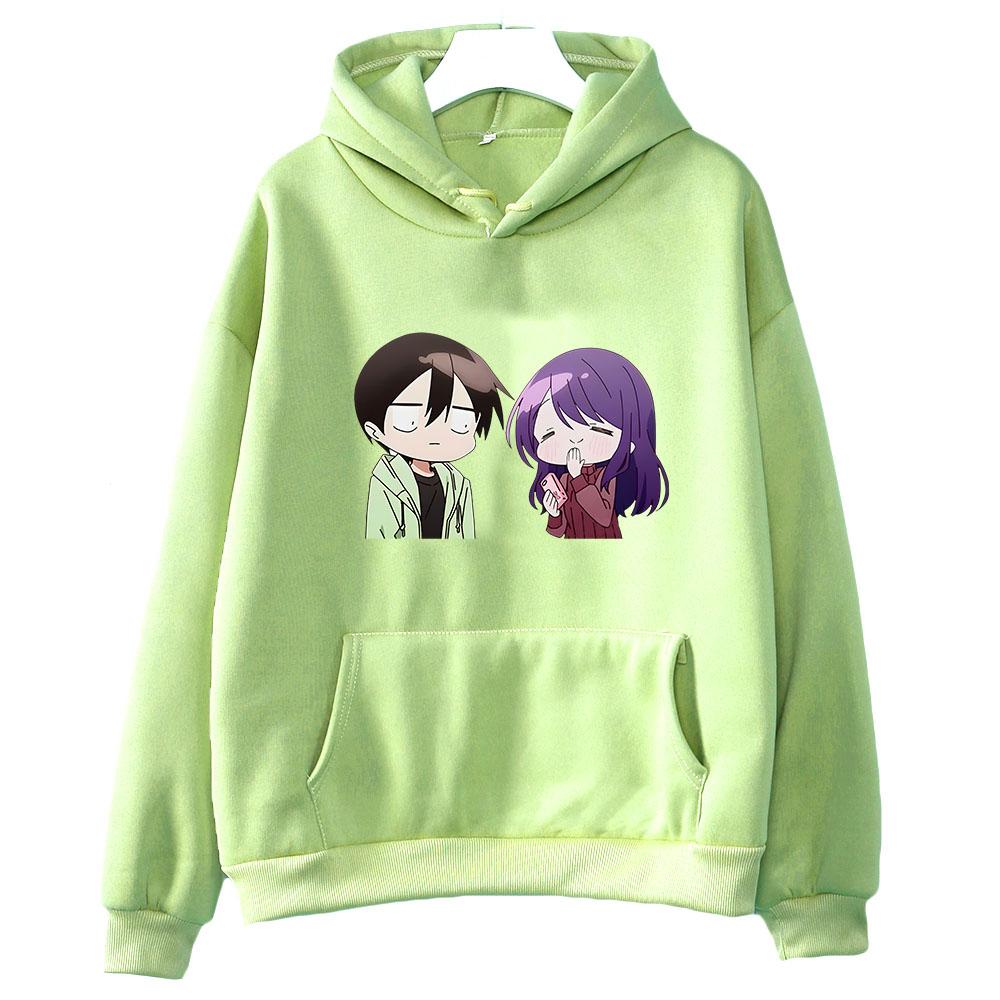 Kubo Won't Let Me Be Invisible Kubo Nagisa Cartoon Hoodie WOMEN Korean Style Manga/Comic Long Sleeve Clothing Aesthetic Harajuku