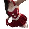 Christmas lingerie sexy pure desire red clothes female abstinence pajamas uniform suit qqny