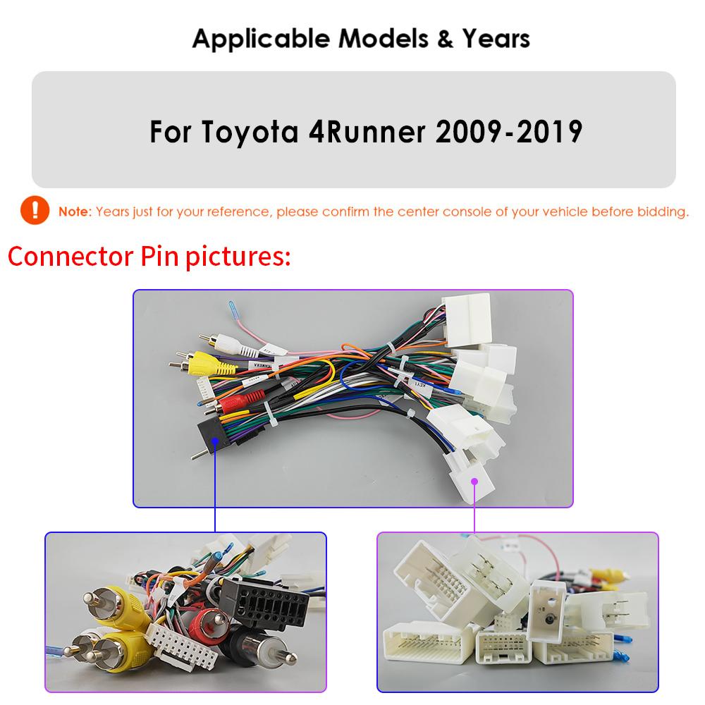 Radio auto 4G 9' Android 12 pentru Toyota 4Runner 2009 - 2019 Player multimedia 4 Runner GPS 2din Carplay Auto Stereo DSP Ecran inteligent Unitate principală