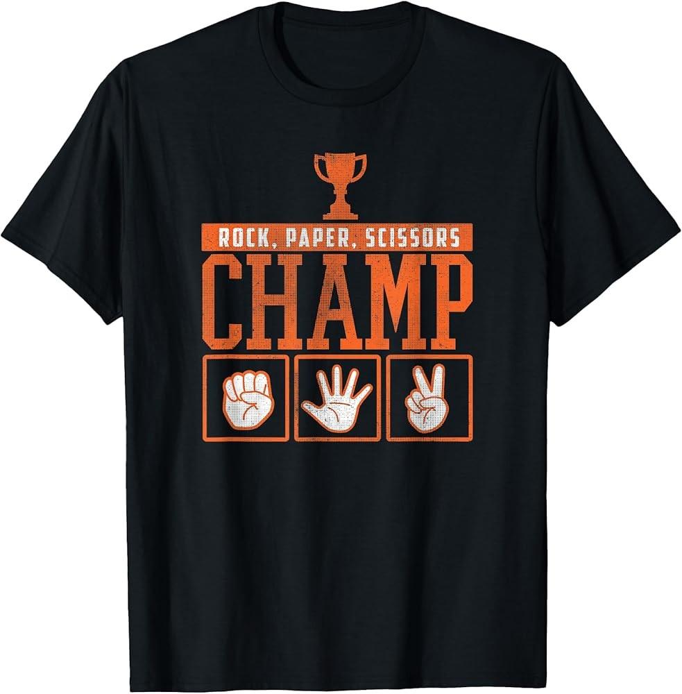 

Rock Paper Scissors Champ Dad Jokes TShirt Unisex T-Shirt XXXL