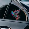 Dopamine Colorful Hummingbird Car Decals Body Auto Rear Triangle Window Trunk Bumper  Decals Creative Ornament
