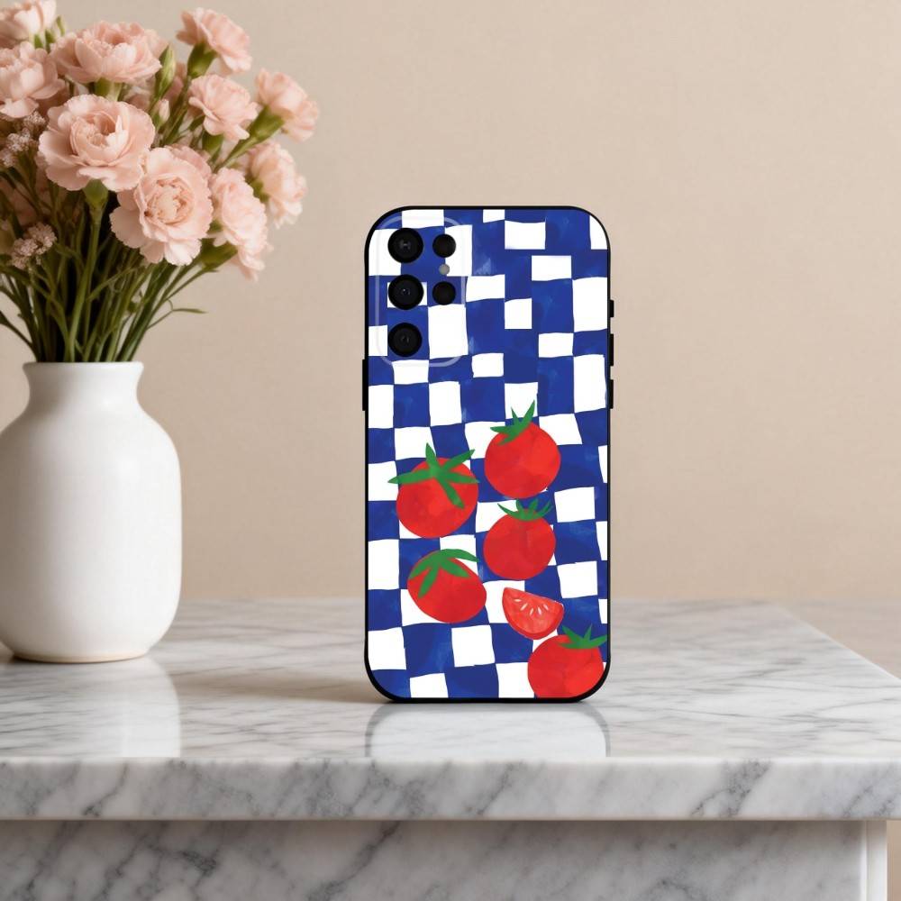 

ins cute colorful F-Fruit Phone Case For Samsung S25,24,23,22,30,21,10,9,Ultra,Plus,Lite,FE,4,5 G Soft Black Case Samsung S24ULTRA