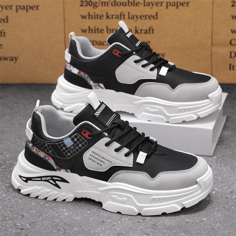 Men s Trendy Chunky Sneakers Casual Breathable Non-slip Platform Shoes 39