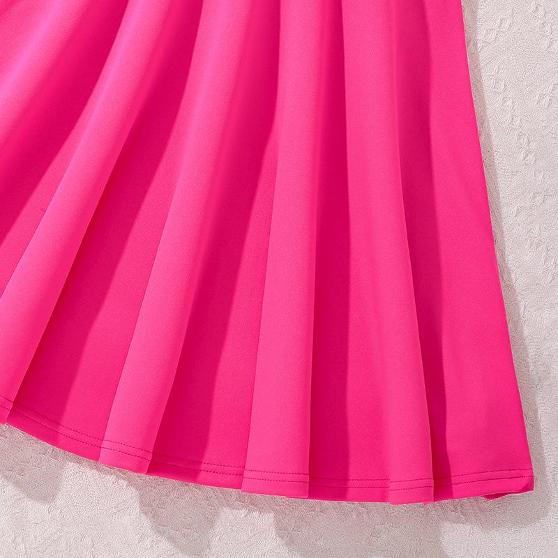 Girls' Dress Summer Children's Fashion Letter Sleeveless Sweet Sports Dress