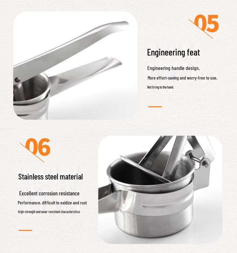 Schiacciapatate e Zucca in Acciaio Inossidabile Spremiagrumi Gadget