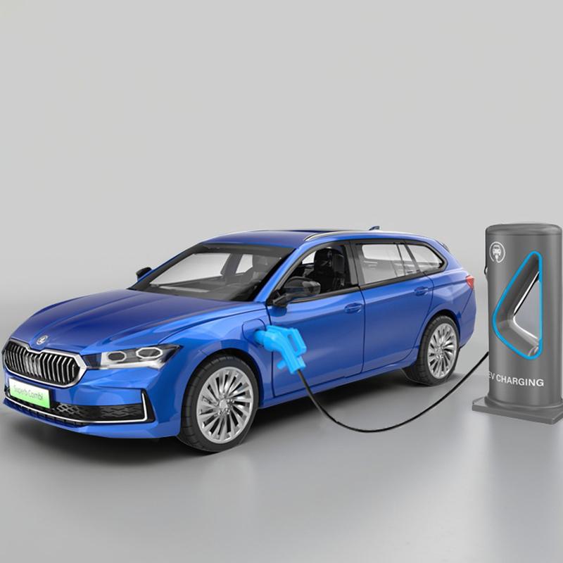 AAABW1 1:35 Skoda Superb IV Combi Leichtmetall Auto Modell Sound und Licht Kinderspielzeug Sammlerstücke Geburtstagsgeschenk