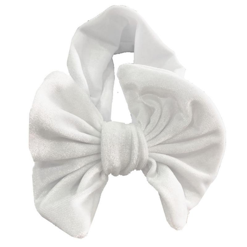 Gold Velvet Stretch Children s Headband Solid Color Bow Baby Headband Soft and Comfortable Baby Hair Accessories