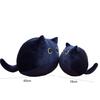 Black Cat Stuffed Doll Companionship Elastic Pillow Cushion for Gift