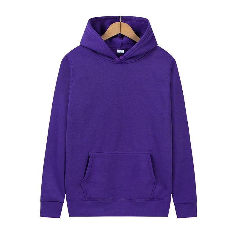 Unisex Solid Color Fleece Hoodie and Sweatpants Set