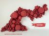 Kalisan Deep Red Latex Balloons, Red 30 Cm, 100 Pcs.