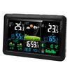 Weather Forecast Station Wireless 7.5 Inch Color Display Multi Functional Indoor Outdoor Thermometer Atomic Clock EU