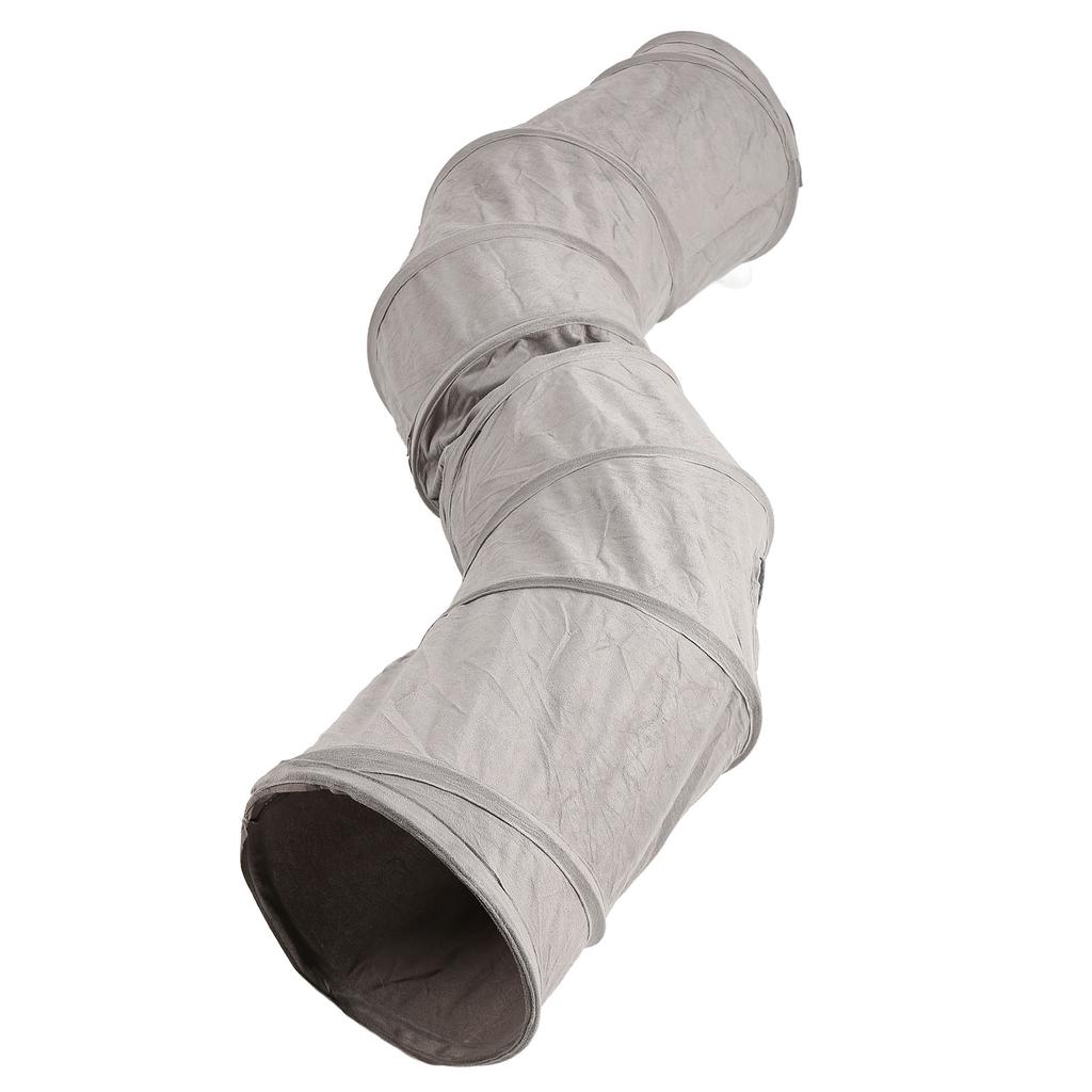 Foldable Cat Tunnel Collapsible Interactive Crinkle Large Space Kitten Tunnel Toy for Cats Kittens Little Pets