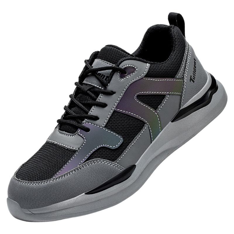 Arbeitsschutzschuhe, bruchsicher und durchstichfest, Stahlkappe, atmungsaktive Sicherheitsschuhe für den Sommer, Arbeitsschutzschuhe, Herrenschuhe