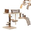 Hamster Apple Wood Ladder Playground Safe Durable Wooden Playground for Hamster Little Pet
