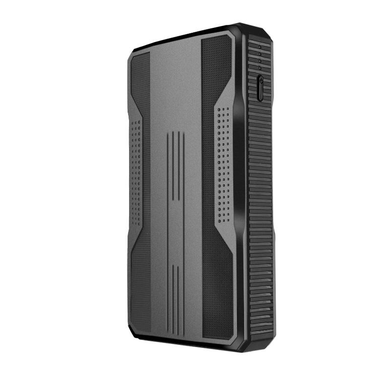 

Автомобильный пусковой аккумулятор Power Bank со светодиодным фонариком, аварийный портативный аккумулятор Power Bank 12 В, бензиновый, дизельный автомобильный стартер чёрный