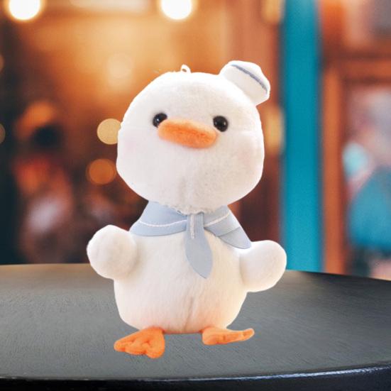 15cm Duck Plush Pendant Soft Cute Cartoon Animal Dolls Hanging Ornament Stuffed Doll Plush Key Chain Bag Pendant
