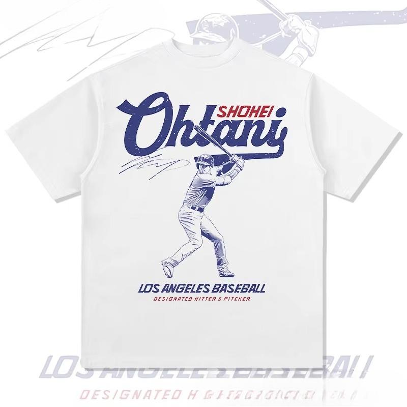 

2026 Shohei Ohtani Cotton T Shirt Baseball Star High Street T-shirt Breathable Top Adult Crewneck Casual TShirt - Men s Summe... S разноцветный