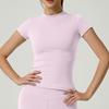 Cross-Border Slim Fit Quick Dry Breathable Yoga T-Shirt