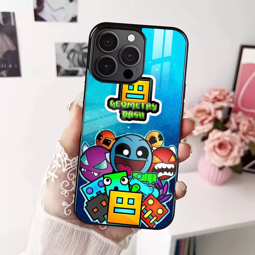 

G-Geometry Dash Game Phone Case For iPhone 17,16,15,14,13,12,Plus,Pro,Max For Magsafe Magnetic Wireless Charge iPhone12PRO
