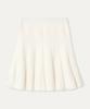 MAYOL M Embroidered Pleated Knit Skirt_Ivory