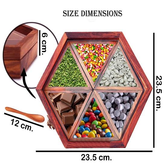 

Коробка для специй из дерева шишам ручной работы с 6 съемными контейнерами, коробка для шоколада
