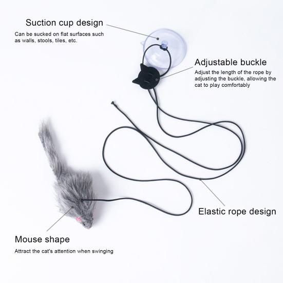 Katzenspielzeug Selbst-hey Hängendes Tür Interaktives Spielzeug Haustier Plüschtier Katzen-Teaser