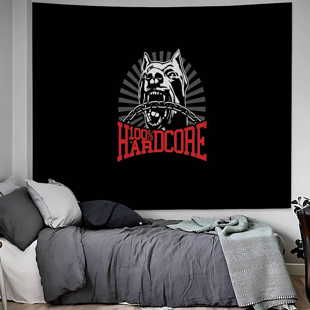 

Bone Gabber 100 Hardcore Dog Hanging Bohemian Tapestry Hanging Tarot Hippie Wall Rugs Dorm Wall Hanging Home Decor 74x94cm(29x37in)