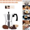 Moka Pot Classic Italian Café Brewing Tools Espresso Maker 50/100/150/300/450ml Alluminio Accessori per caffè Macchina per caffè italiano