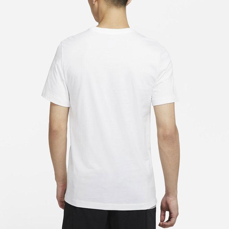 Nike Sportswear Graphic Print Short-Sleeve Crewneck T-Shirt Men Tops White DB6158-100