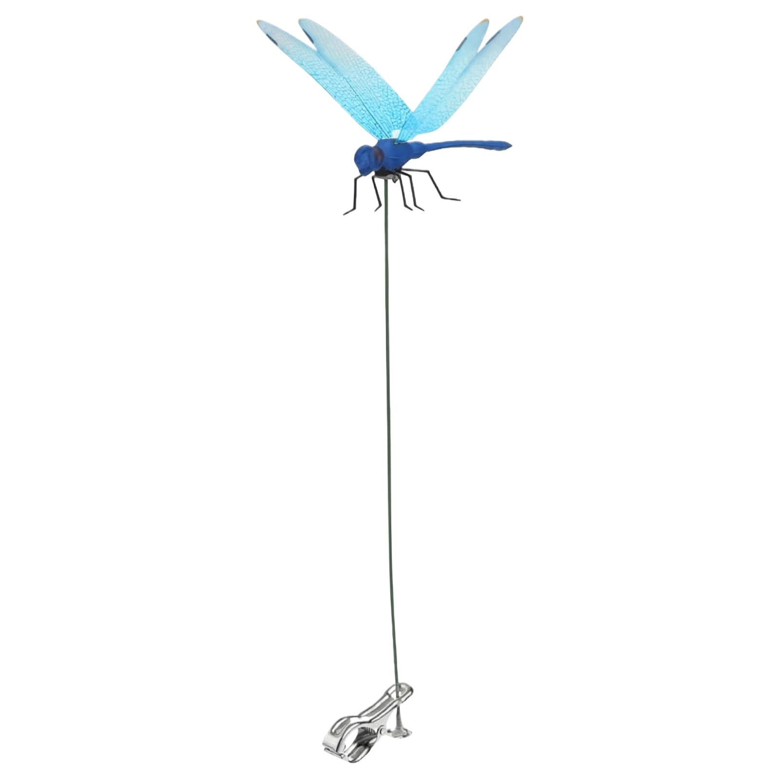 

Fake Dragonflies Clip, 3D Dragonflies Garden Decorative Clips, Dragonflies Garden Ornaments, Patio Decoration Dragonflies Stakes With Sticks And Clip One Size