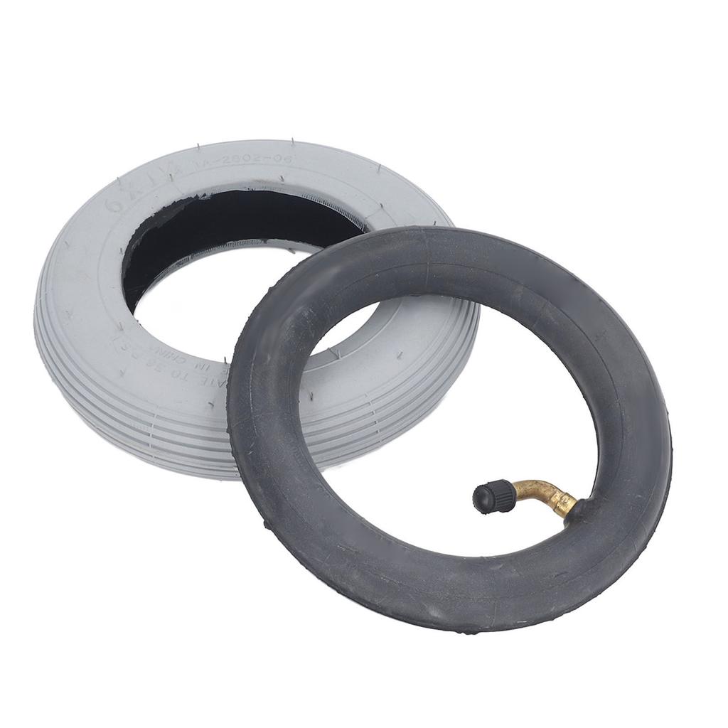 6 Inch Inflatable Tire with Outer Tyre Rubber Inner Tube Caster Wheel Tire Replacement 36PSI Load