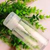 2pcs Portable Press Pump Dispenser Bottle - 3.38oz/6.76oz, Clear Plastic, Suitable for Nail Polish Remover and Makeup Remover