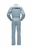 YAMAHA Motor (Yamaha) YAM03 Mechanic Suit, Cotton, Silver, Size L, Long Sleeve with Yamaha Logo, 90792-M043L