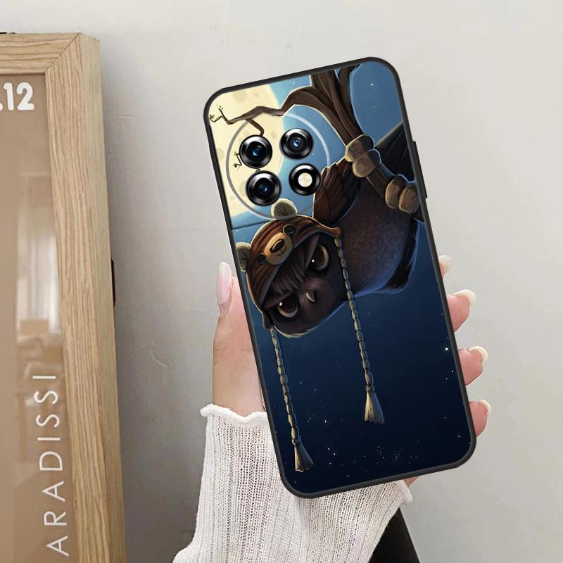 Süße Eulen-Cartoon-Hülle für OnePlus Nord 5 CE 3 4 Lite N20 N30 OnePlus 13T 13R 12R 10T 10R 10 11 12 13 15 Abdeckung