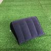 Inflatable PVC Flocked Triangle Travel Pillow - Lumbar Support Cushion