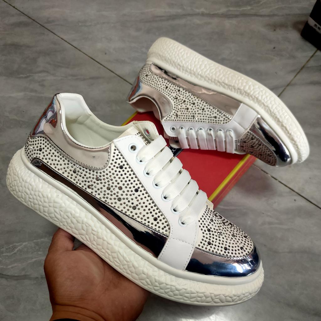 Fashion Men's new thick-soled rhinobason tide shoes every muffin tide men's shoes increase elastic sports casual shoes 6