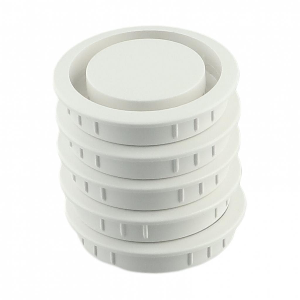 50mm Cabinet Vents ABS Plastic Air Vent Decor Grey/Black/Brown/White